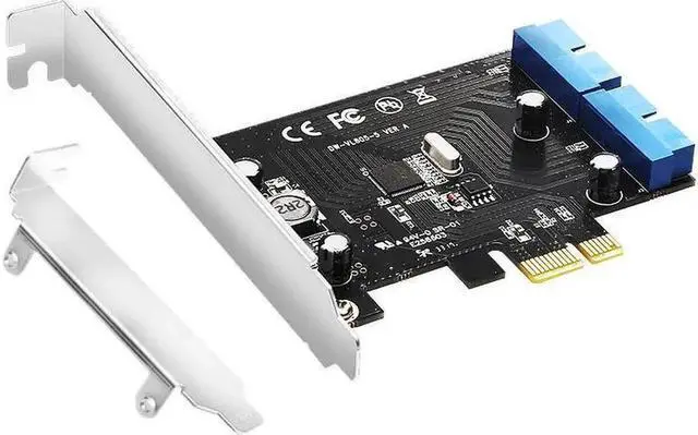 Main image of Super Speed PCI Express to Dual 20 Pin USB 3.0 Controller Card PCI-E X1 to 2 Ports USB 3.0 Header With Low Profile Bracket