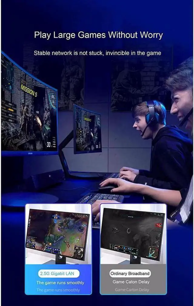 Alt view image 5 of 7 - USB Type C 3.1 to 2.5G Gigabit Ethernet Network Adapter USB Type C to 2.5 Gigabit Network RJ45 LAN 2.5Gbps Converter Compatible for MacBook Air/Pro iPad HP Surface Dell Windows (USB3.1 Interface)