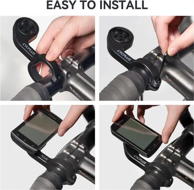 Alt view image 5 of 7 - CYCPLUS Cycling Out Front Bike Mount Designed for All Cycling Computer, Garmin Edge GPS and Other Normal Models, only fits 12.5 inches(31.8mm) Diameter Handlebars.
