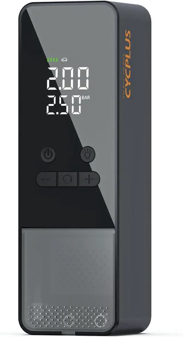Main image of CYCPLUS Tire Inflator Portable Air Compressor - 150PSI Cordless Air Pump with Digital Tire Pressure Gauge, Auto Shut Off, DC/AC 2-in-1 for Car/Motorcycle/E-Bike/Ball