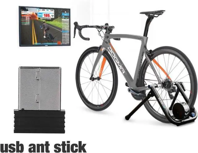 Alt view image 6 of 7 - USB ANT+ Stick Dongle Adapter Wireless Receiver for Zwift, TheSufferfest, TrainerRoad, Rouvy to Upgrade Bike Trainer (with 3 Meters Extension Cable)