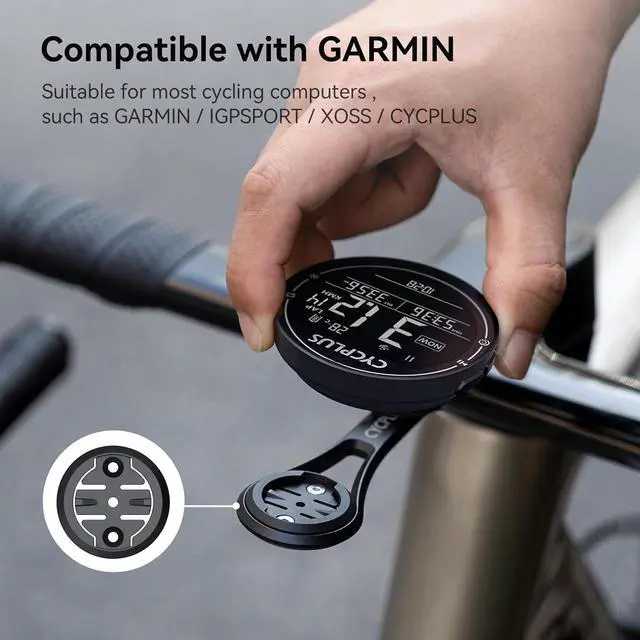 Alt view image 4 of 7 - CYCPLUS Out Front Bike Mount Z3, Cycling Computer Bicycle Mount Compatible with Garmin/Igpsport/Xoss Cycling Computer
