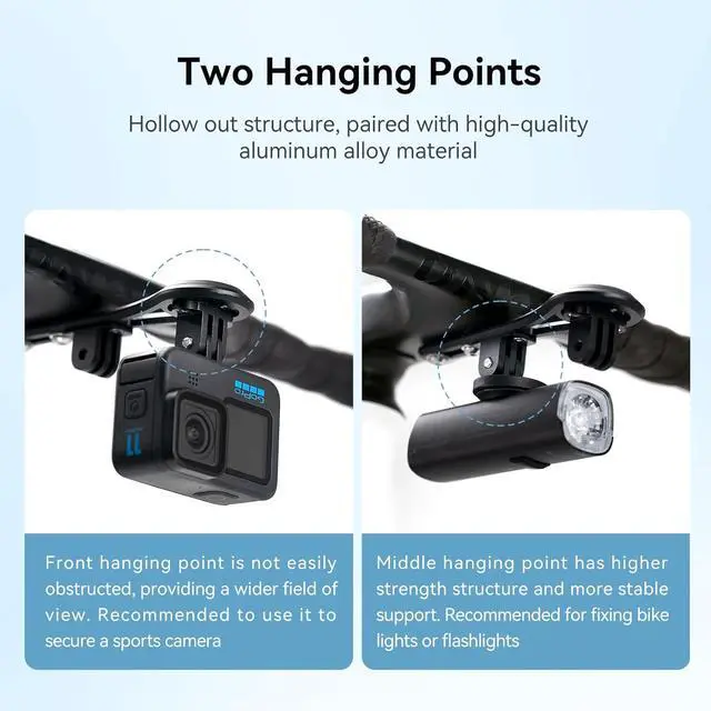 Alt view image 6 of 7 - CYCPLUS Out Front Bike Mount Z3, Cycling Computer Bicycle Mount Compatible with Garmin/Igpsport/Xoss Cycling Computer