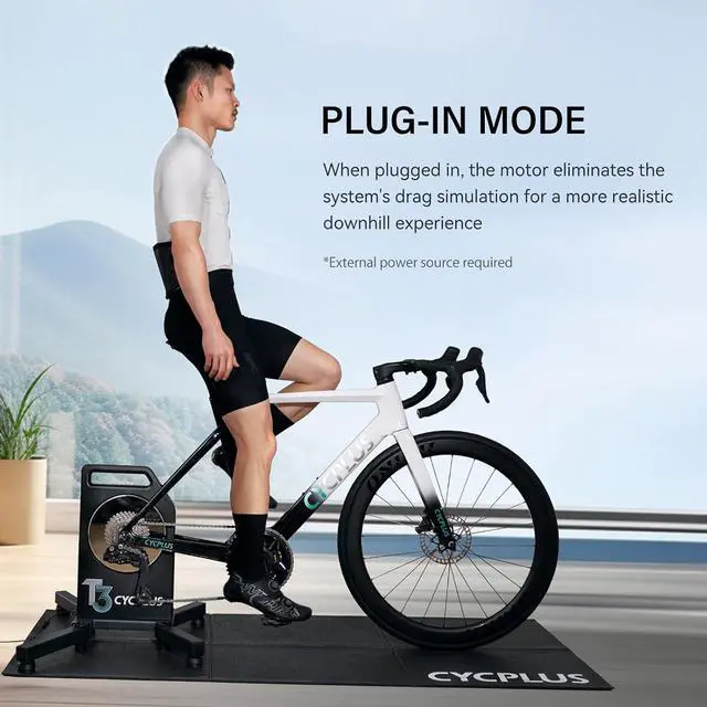 Alt view image 7 of 7 - Cycplus T3 Bike Resistance Trainer with Precision Control for Realistic Indoor Cycling and Accurate Power Data via App Support