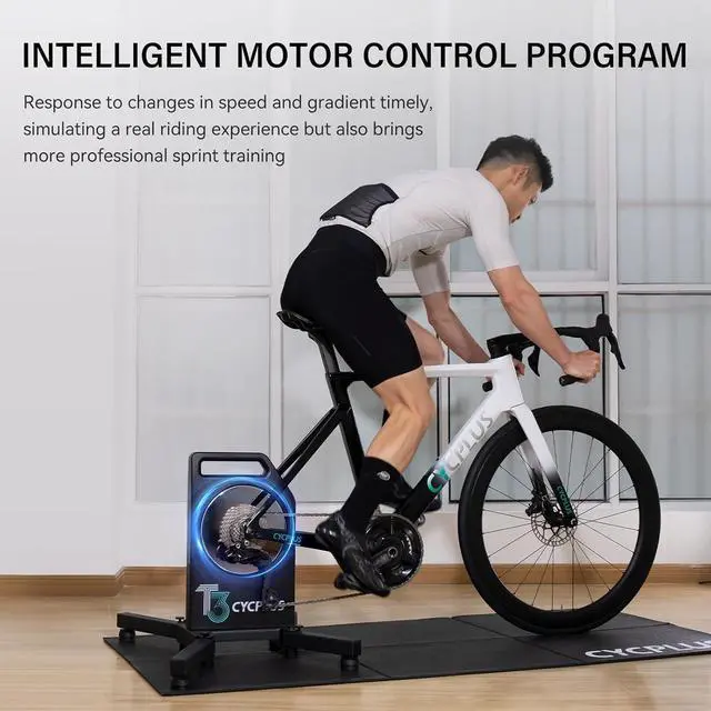 Alt view image 3 of 7 - Cycplus T3 Bike Resistance Trainer with Precision Control for Realistic Indoor Cycling and Accurate Power Data via App Support