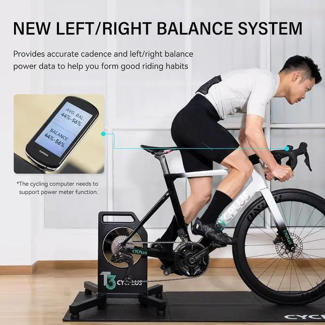 Alt view image 4 of 7 - Cycplus T3 Bike Resistance Trainer with Precision Control for Realistic Indoor Cycling and Accurate Power Data via App Support