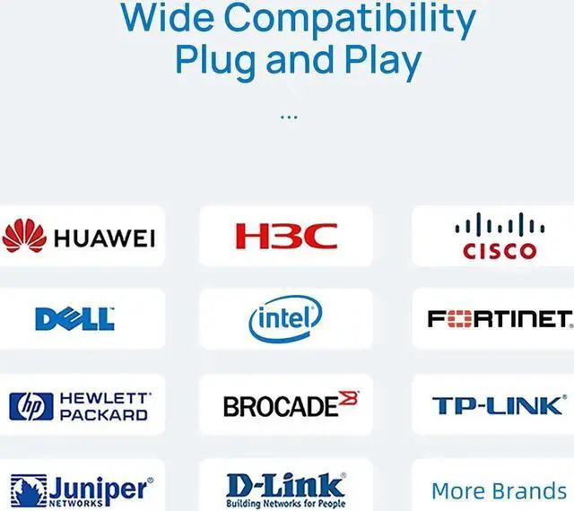Alt view image 3 of 6 - 25G SFP28 Network Cable 25GBase SFP28-DAC-3M Compatible 25G Passive Direct Attach Copper Twinax Cable for SFF-8402, intel,Sico and Mellanox ...