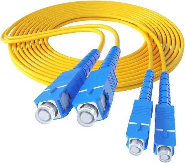 Alt view image 6 of 7 - Fiber Patch Cable SC to SC Single-Mode Jumper Single  Fiber Optic Duplex Cord for SFP Transceiver 2m