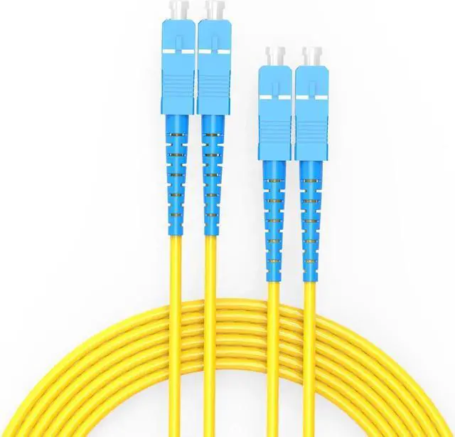 Main image of Fiber Patch Cable SC to SC Single-Mode Jumper Single  Fiber Optic Duplex Cord for SFP Transceiver 2m