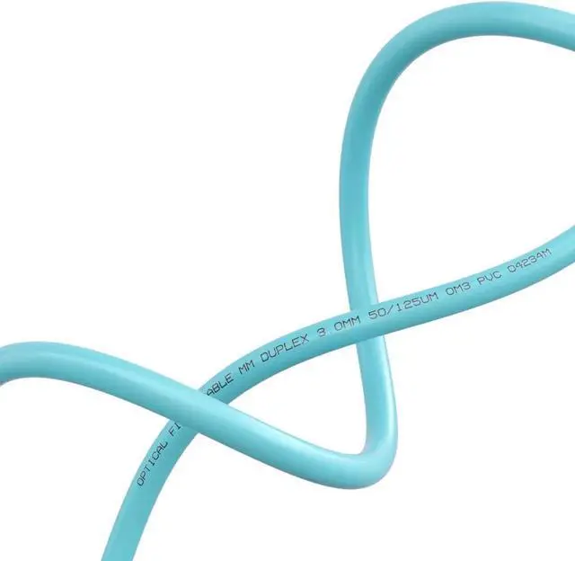 Alt view image 6 of 7 - Fiber Patch Cable with LC to LC Multimode Duplex Fiber Optic Jumper Cord Universal Compatibility for 10G Fiber Transceiver High-Speed Data Transfer 5m