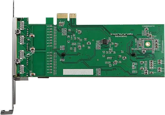 Alt view image 4 of 4 - 4 Port Gigabit NIC for Intel 82576-T4 with Low Profile, Gigabit Ethernet Network Adapter Card with Intel 82576 Controller, Support Windows/XP/Linux/VMware ESX, Quad RJ45 Ports, PCI-E X1
