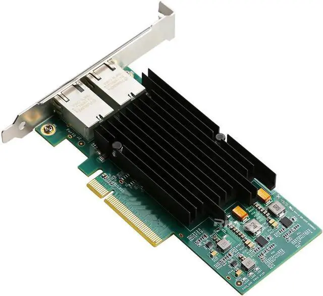 Alt view image 6 of 7 - 10Gb Dual LAN Base-T PCI-e Network Card, Intel X540 Controller, 10Gbps Ethernet Adapter, 2 * 10Gbe RJ45 Port , Support Windows/Windows Server/Linux/Vmware/ESX