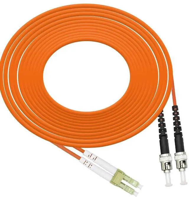 Alt view image 3 of 7 - LC to ST Fiber Patch Cable, Multimode Duplex 50/125um OM2 Fiber Jumper- LC/UPC-ST/UPC Patch Cords Orange