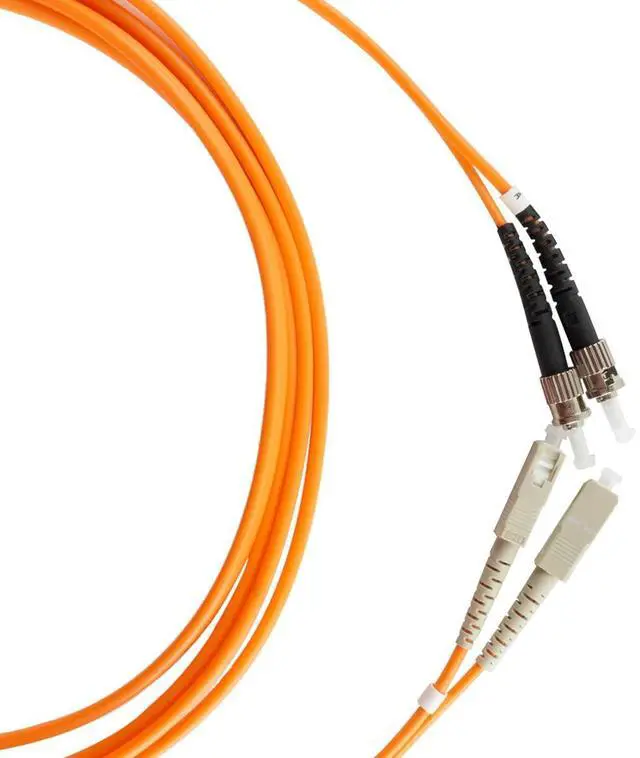 Alt view image 2 of 5 - SC to ST Fiber Patch Cable, Multimode Duplex 50/125um OM2 Fiber Jumper- SC/UPC-ST/UPC Patch Cords Orange
