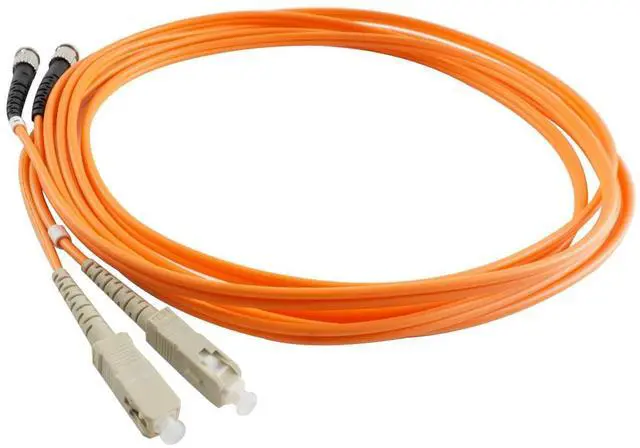 Alt view image 4 of 5 - SC to ST Fiber Patch Cable, Multimode Duplex 50/125um OM2 Fiber Jumper- SC/UPC-ST/UPC Patch Cords Orange