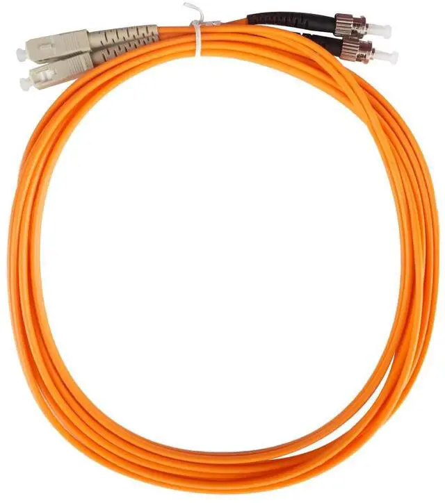 Alt view image 5 of 5 - SC to ST Fiber Patch Cable, Multimode Duplex 50/125um OM2 Fiber Jumper- SC/UPC-ST/UPC Patch Cords Orange