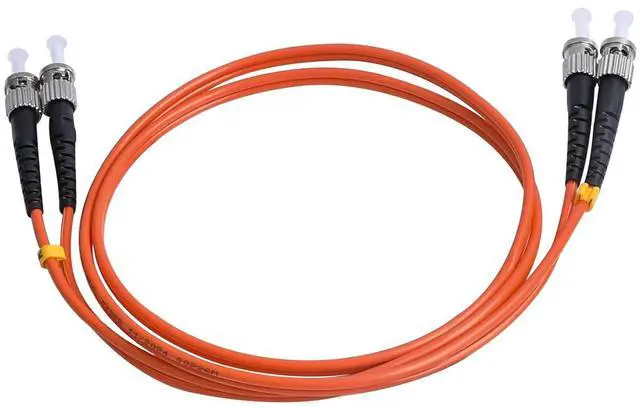 Alt view image 7 of 7 - ST to ST Fiber Patch Cable, Multimode Duplex 50/125um OM2 LSZH Fiber Jumper- ST/UPC ST/UPC Patch Cords (1 Pack, 2m