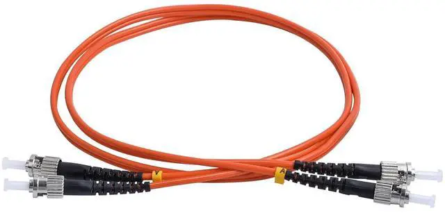 Alt view image 5 of 7 - ST to ST Fiber Patch Cable, Multimode Duplex 50/125um OM2 LSZH Fiber Jumper- ST/UPC ST/UPC Patch Cords (1 Pack, 2m