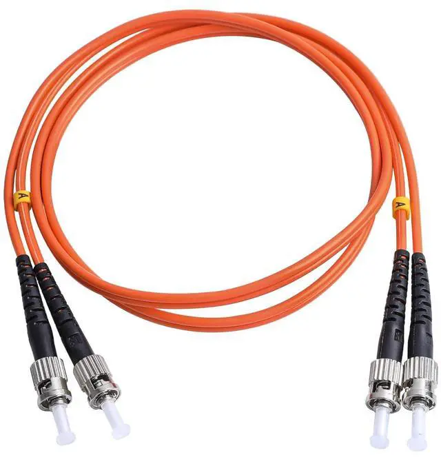 Alt view image 6 of 7 - ST to ST Fiber Patch Cable, Multimode Duplex 50/125um OM2 LSZH Fiber Jumper- ST/UPC ST/UPC Patch Cords (1 Pack, 2m