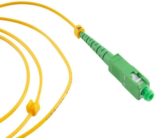 Alt view image 4 of 6 - Fiber Cable,  SC/APC-SC/APC Fiber Jumper Singlemode Simplex - SC to SC 9/125 Fiber Optic Patch Cable - Fiber Optic Internet Cord 5M