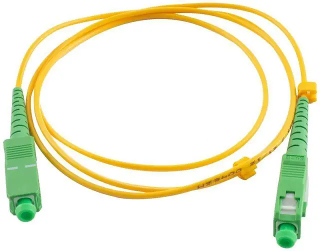 Main image of Fiber Cable,  SC/APC-SC/APC Fiber Jumper Singlemode Simplex - SC to SC 9/125 Fiber Optic Patch Cable - Fiber Optic Internet Cord 5M