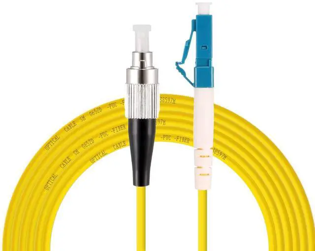 Main image of LC to FC Fiber Optic Patch Cable, LC-FC SingleMode Simplex Jumper Fiber Cable - 9/125um LC/UPC-FC/UPC Single Mode Fiber Optic Cable Cord