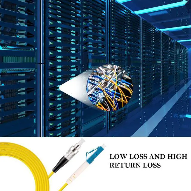 Alt view image 5 of 7 - LC to FC Fiber Optic Patch Cable, LC-FC SingleMode Simplex Jumper Fiber Cable - 9/125um LC/UPC-FC/UPC Single Mode Fiber Optic Cable Cord
