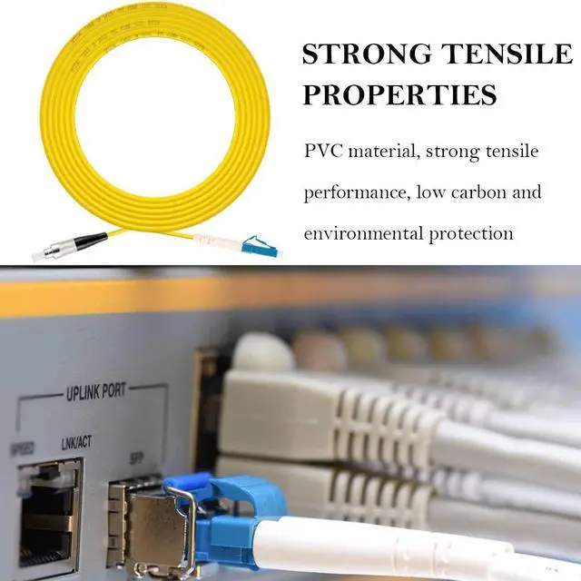 Alt view image 4 of 7 - LC to FC Fiber Optic Patch Cable, LC-FC SingleMode Simplex Jumper Fiber Cable - 9/125um LC/UPC-FC/UPC Single Mode Fiber Optic Cable Cord