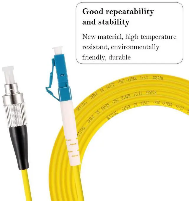 Alt view image 2 of 7 - LC to FC Fiber Optic Patch Cable, LC-FC SingleMode Simplex Jumper Fiber Cable - 9/125um LC/UPC-FC/UPC Single Mode Fiber Optic Cable Cord