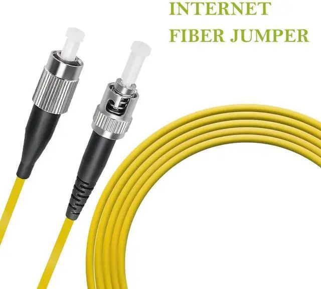 Alt view image 4 of 7 - FC to ST Fiber Cable,  FC/UPC-ST/UPC Fiber Jumper Singlemode Simplex - SM Fiber Optic Patch Cable - Fiber Optic Internet Cord