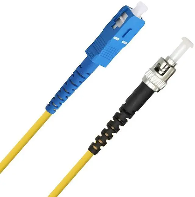 Alt view image 7 of 7 - SC to ST Fiber Optic Patch Cable, SC-ST SingleMode Simplex Fiber Cable - SC/UPC-ST/UPC 9/125um Yellow SM Fiber Optic Cable Cord