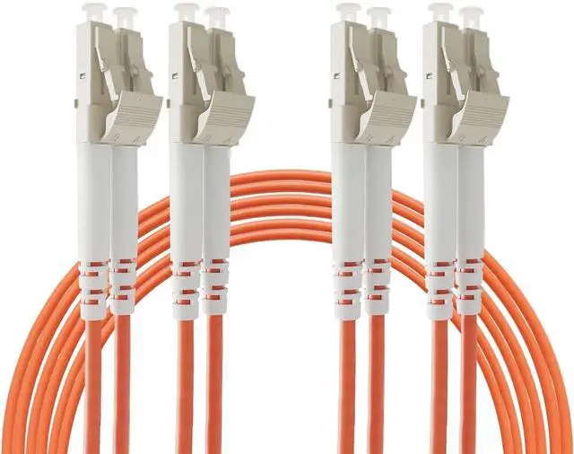 Main image of LC to LC Fiber Patch Cable, Multimode Duplex 50/125um OM2- LC/UPC Fiber Jumper Patch Cords Orange