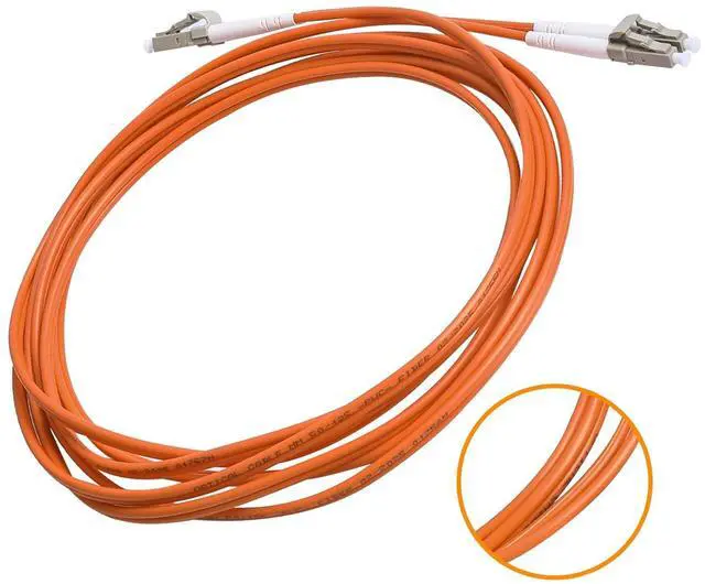 Alt view image 4 of 7 - LC to LC Fiber Patch Cable, Multimode Duplex 50/125um OM2- LC/UPC Fiber Jumper Patch Cords Orange
