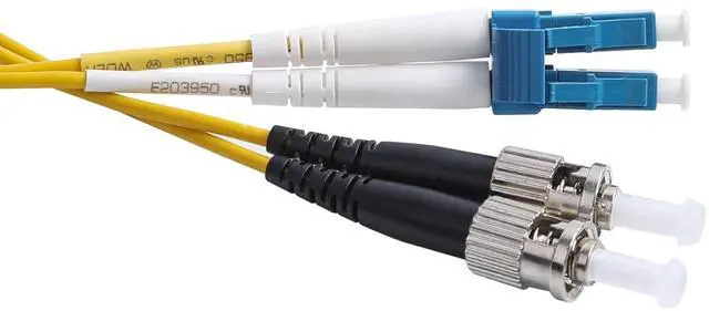 Alt view image 3 of 7 - LC to ST Fiber Patch Cable, 1M (3.28ft) Single Mode Duplex Fiber Jumper 9/125um OS1 LSZH - LC ST Singlemode Duplex Patch Cords (1M - 5 Pack)