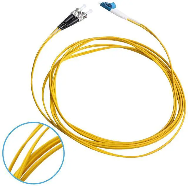 Alt view image 5 of 7 - LC to ST Fiber Patch Cable, 1M (3.28ft) Single Mode Duplex Fiber Jumper 9/125um OS1 LSZH - LC ST Singlemode Duplex Patch Cords (1M - 5 Pack)