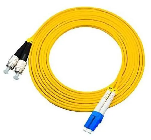 Alt view image 3 of 4 - FC to LC Fiber Cable,FC to LC Duplex 9/125 Single-Mode Fiber Optic Cable Jumper Optical Patch Cord FC-LC 10m