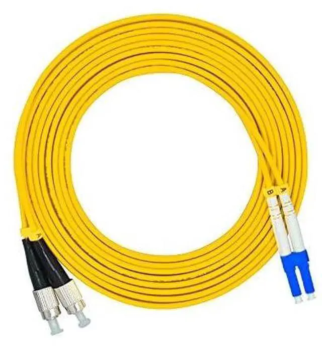 Alt view image 4 of 4 - FC to LC Fiber Cable,FC to LC Duplex 9/125 Single-Mode Fiber Optic Cable Jumper Optical Patch Cord FC-LC 10m