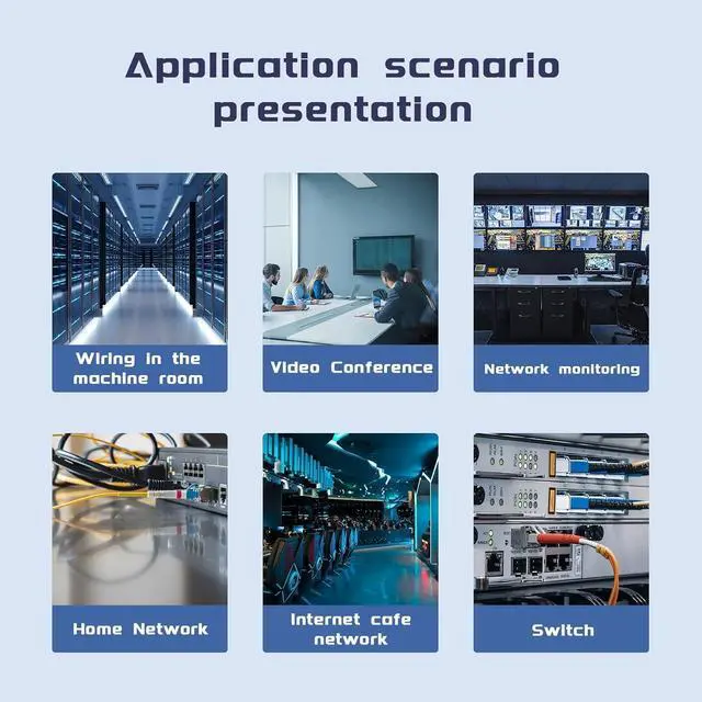 Alt view image 4 of 6 - FC/UPC-FC/UPC Single-Mode Fiber Optic Cable FC to FC OS2 Jumper Optical Patch Cord Duplex 9/125um Yellow