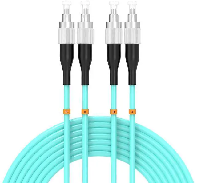 Main image of FC/UPC-FC/UPC Fiber Patch Cable OM3 10GB Multimode Jumper Duplex 50/125m Fiber Optic Cord
