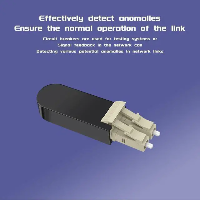 Alt view image 6 of 7 - Fiber Optic Loopback Cable LC/UPC Multimode Duplex - 50/125m,Fiber Loopback Testers Connectors Adapter,in Testing 10G 40G Interface Transceivers(2 Pack)