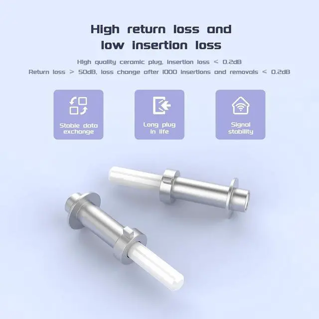 Alt view image 3 of 7 - LC/UPC Fiber Loopback Adapter Tester, OM3 Multimode Duplex - 50/125m Fiber Optic Loopback Cable,Fiber Optic Cable Test Plug for Testing Applications
