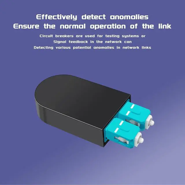 Alt view image 6 of 7 - SC/UPC Fiber Loopback Adapter Tester, OM3 Multimode Duplex - 50/125m Fiber Optic Loopback Cable,Fiber Optic Cable Test Plug for Testing Applications