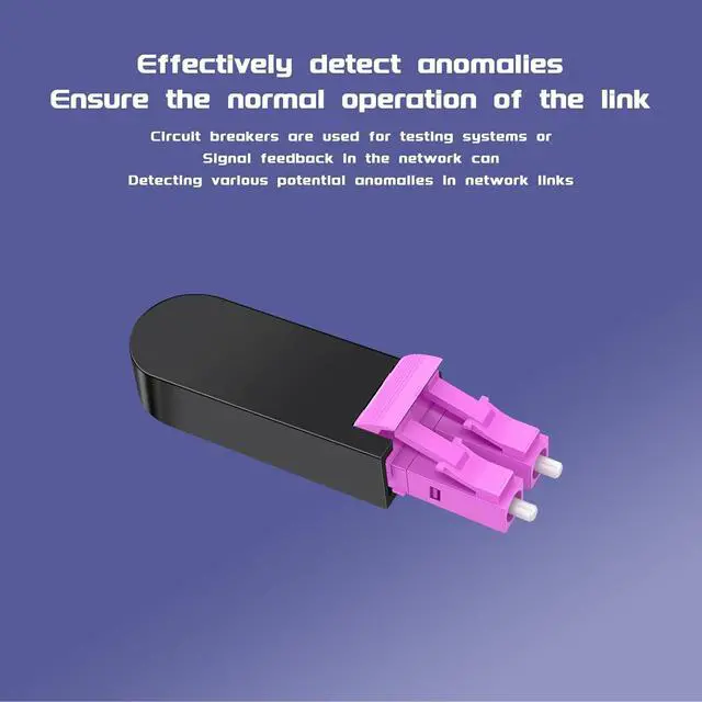Alt view image 6 of 7 - LC/UPC Fiber Optic Loopback Adapter Tester Multimode Duplex 50/125m OM4 Loopback Plug Standard LC Connector Loopback Adapter/Test Plug, for Fibre Optic Networks Fibre Optic Cable Testing (2 pack)