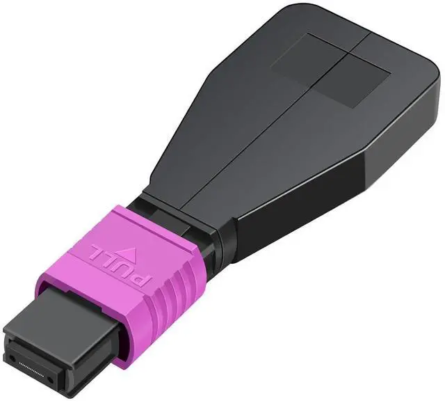 Main image of OM4 Multimode MPO Female Fiber Optic Loopback Test Cable, MPO/UPC 12 Core Fiber Loopback Tester Cable, Duplex 50/125m, Ideal for 40G 100G Networks and QSFP Testing