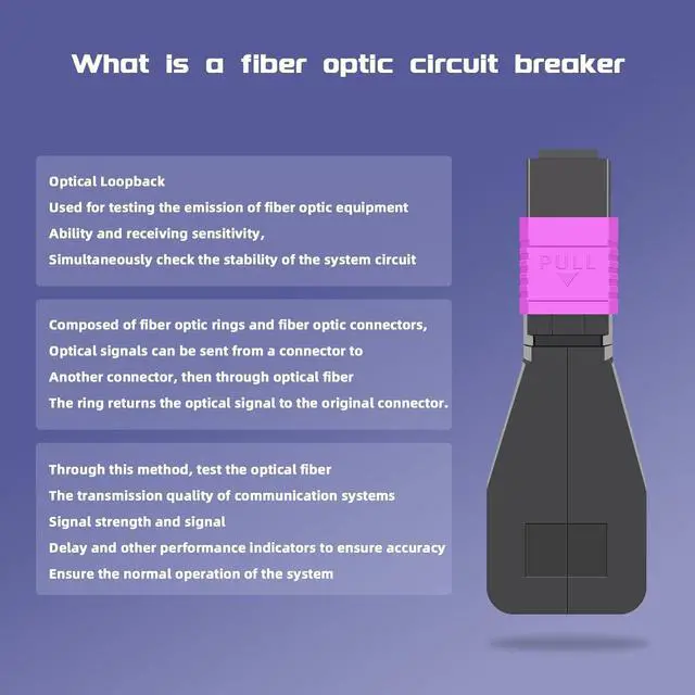 Alt view image 5 of 7 - OM4 Multimode MPO Female Fiber Optic Loopback Test Cable, MPO/UPC 12 Core Fiber Loopback Tester Cable, Duplex 50/125m, Ideal for 40G 100G Networks and QSFP Testing