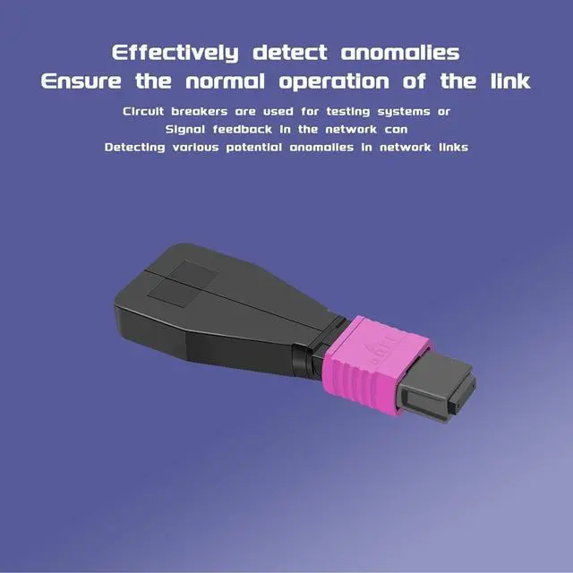 Alt view image 6 of 7 - OM4 Multimode MPO Female Fiber Optic Loopback Test Cable, MPO/UPC 12 Core Fiber Loopback Tester Cable, Duplex 50/125m, Ideal for 40G 100G Networks and QSFP Testing