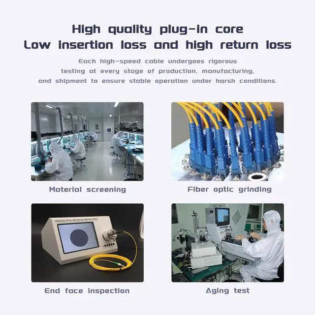 Alt view image 6 of 6 - Fiber Optic Loopback Cable SC/UPC Multimode Duplex - 50/125m,Fiber Loopback Testers Connectors Adapter, in Testing 10G 40G Interface Transceivers