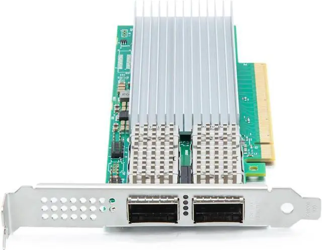 Alt view image 2 of 3 - 100GbE Converged Network Card with Intel E810-CAM2 Controller, Dual QSFP28 Ports, PCIe 4.0 x16, Compare to Intel E810-CQDA2