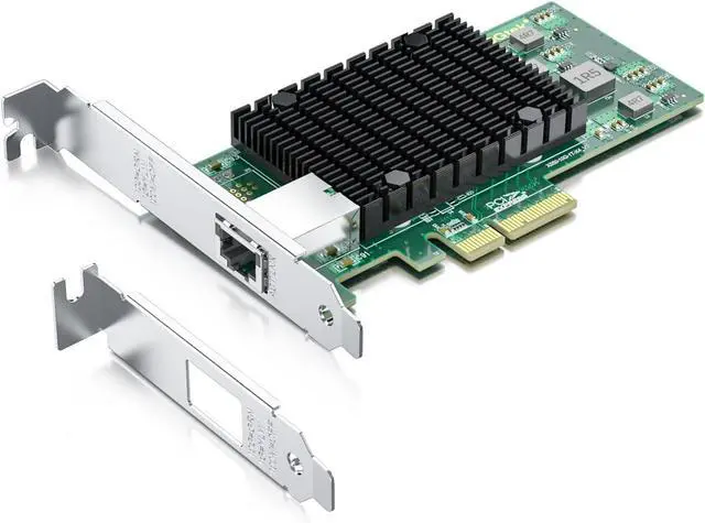 Main image of 10Gtek 10Gb PCI-E NIC Network Card, Single Copper RJ45 Port, with Intel X550-AT2 Controller, PCI Express Ethernet LAN Adapter Support Windows Server/Linux/ESX, Compare to Intel X550-T1