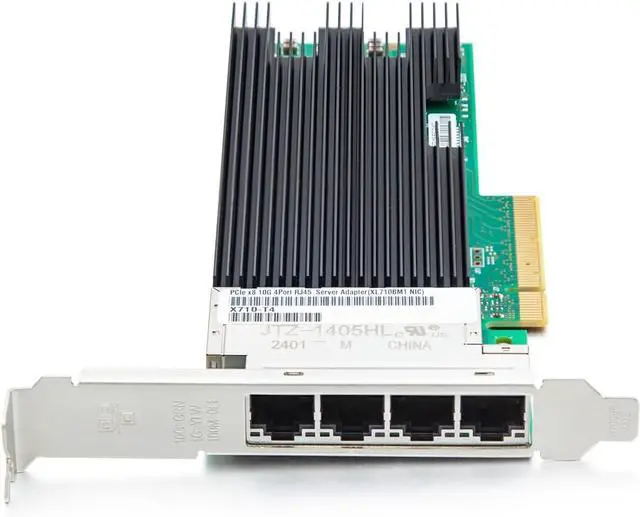 Alt view image 2 of 6 - 10Gtek XL710-T4 CNA, 4 Ports 10GBase-T NIC,Assembly by Intel XL710BM1 Controller